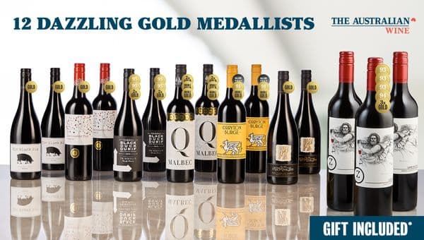 Enjoy 12 award-winning Aussie reds for $131.88 and receive three complimentary bottles